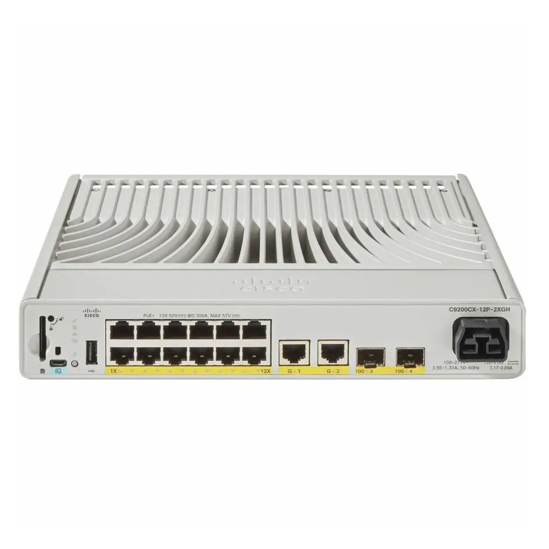 C9200CX-12P-2X2G-A-RF Cisco Catalyst 9200CX 12-Port Network Switch Uplinks