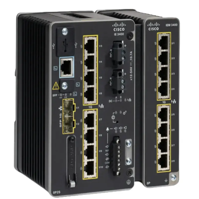 IE-3400-8T2S-E Cisco Catalyst IE3400 Managed Switch Rugged Modular 8 Port