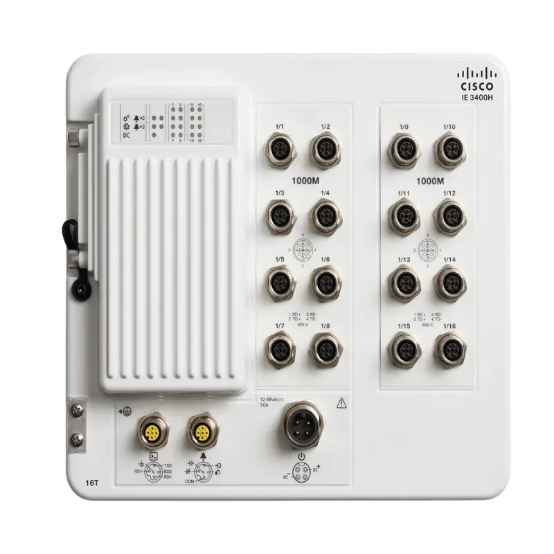 IE-3400H-16T-A Cisco 16-Port Catalyst IE3400 Heavy Duty Series Wall Mountable Switch