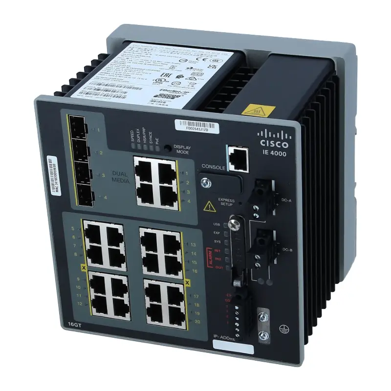 IE-4000-16T4G-E Cisco 20 Ports Managed Switch Layer 3 Manageable